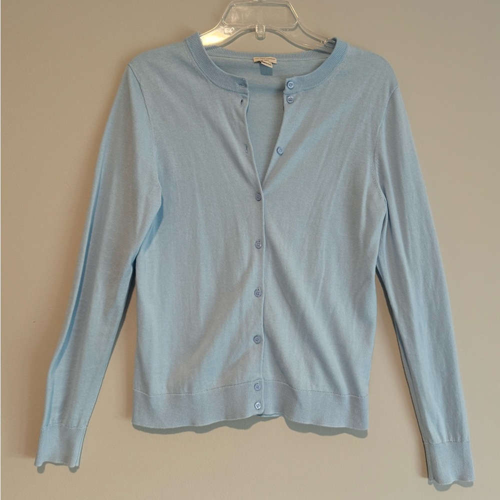 J Crew The Caryn Cardigan Sweater in Light Blue size M
